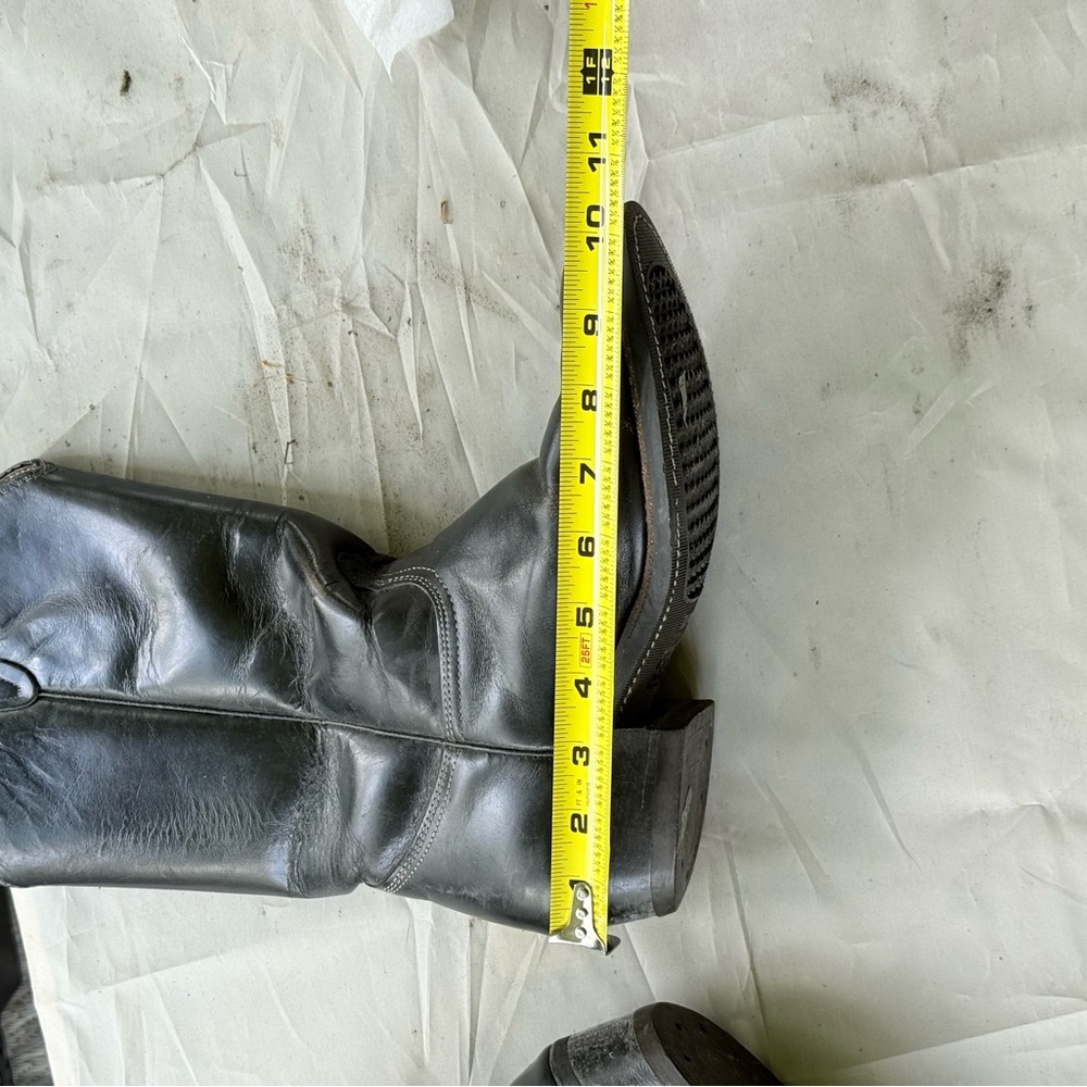 Golden Retriever Black Leather Cowboy Boots - Picture 13 of 13